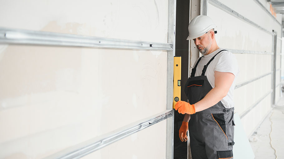 Man drywall worker